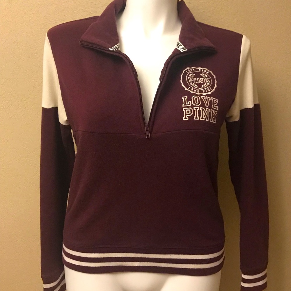 Pink sweater size small. Fits like a large.